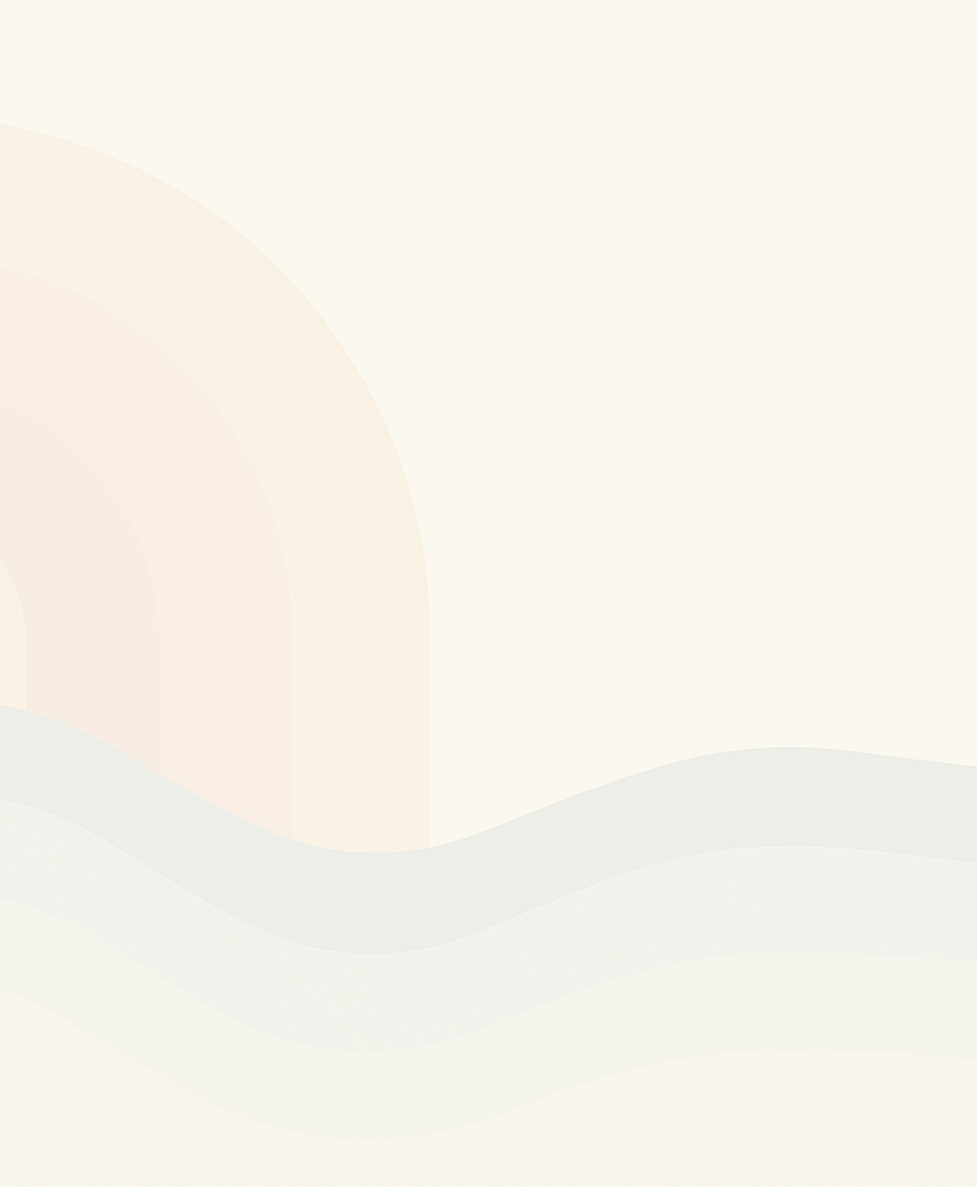 Abstract rainbow and wave design on neutral background