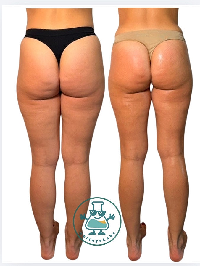 Comparison of body shapes in different swimwear.